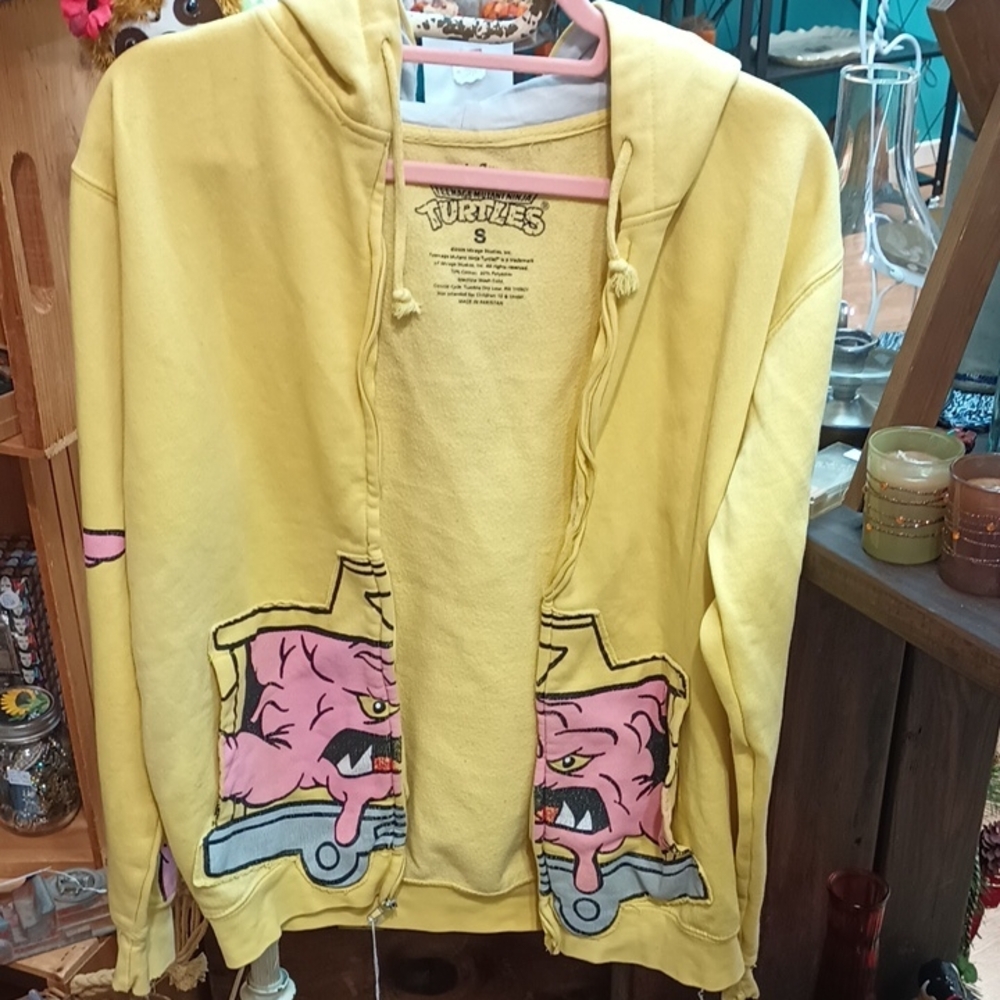 Ripple Junction Yellow Teenage Mutant Ninja Turtles Hoodie (Krang)